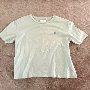 Oak + Fort Whisper Grey Peace Sign Tshirt